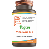 the Good guru Vegan Vitamin D3 High Strength 2500iu 90's