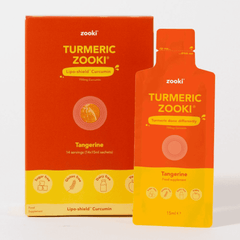 Zooki Turmeric Liquid Sachets Tangerine Flavour 14x15ml CASE