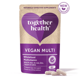 Together Health Vegan Multi Wholefood Multivitamin with D3, B12, K2, Iron, Zinc, Calcium & Iodine 60s