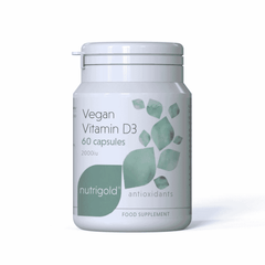 Nutrigold Vegan Vitamin D3 2000iu 60s