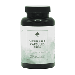 G&G Vitamins Vegetable Capsules Size 0 150 Empty Capsules