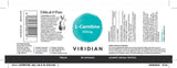 Viridian L-Carnitine 500mg 30's