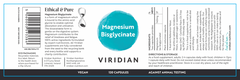 Viridian Magnesium Bisglycinate 120s