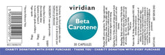 Viridian Beta Carotene 30's
