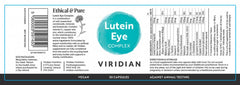 Viridian Lutein Eye Complex 30's