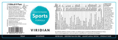 Viridian Multivitamin Sports Formula 60s