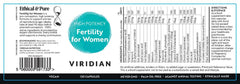Viridian High Potency Fertility for Women 120s