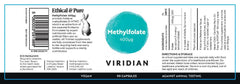 Viridian Methylfolate 400ug 90s