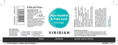 Viridian Myo-Inositol & Folic Acid 120g