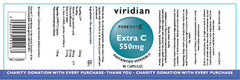 Viridian Extra C 550mg 90's