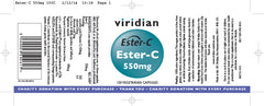 Viridian Extra C 550mg 150's