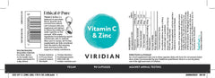 Viridian Vitamin C & Zinc 90's