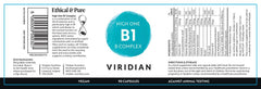 Viridian High One B1 B-Complex 90s