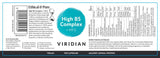 Viridian High B5 Complex + Vit C 120s