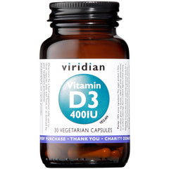Viridian Vitamin D3 400iu 30's
