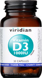 Viridian Vitamin D3 1000iu 30's