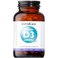 Viridian Vitamin D3 2000iu 60's