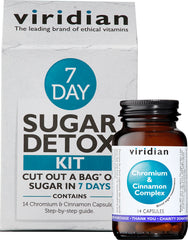 Viridian Chromium & Cinnamon Complex 14's (7 Day Sugar Detox Kit)