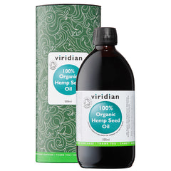 Viridian 100% Organic Hemp Seed Oil 500ml