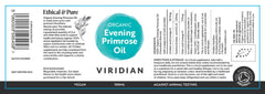 Viridian Organic Evening Primrose Oil 100ml