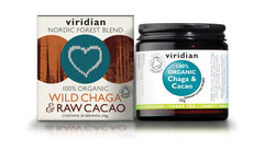Viridian 100% Organic Wild Chaga & Raw Cacao Drink 30g