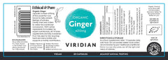 Viridian Organic Ginger 400mg 30s