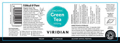 Viridian Organic Green Tea 500mg 30s