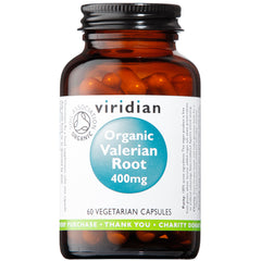 Viridian Organic Valerian Root 400mg 60's