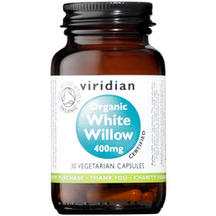 Viridian Organic White Willow 400mg 30's