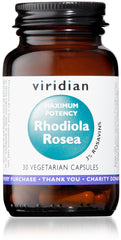 Viridian MAXIMUM POTENCY Rhodiola Rosea 30's