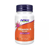 Vitamin A 25,000 - 100 Softgels | NOW Foods
