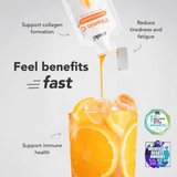 Zooki Vitamin C Liquid Sachets Citrus Orange Flavour 1000mg 14x15ml CASE