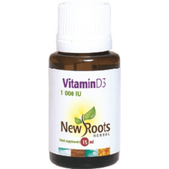 New Roots Herbal Vitamin D3 1000iu Liquid 15ml