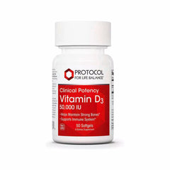 Vitamin D3 50,000 IU - 50 Softgels | Protocol for Life Balance