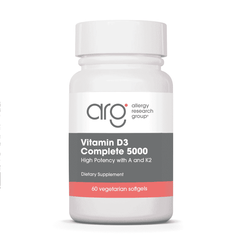 Allergy Research Vitamin D3 Complete 5000 IU 60 Softgels