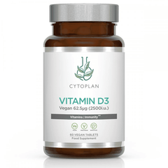 Cytoplan Vitamin D3 Vegan 62.5ug 60s