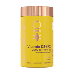 Nutriburst Vitamin D3+K2 2000 IU + 100 ug 60s