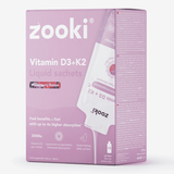 Zooki Vitamin D3+K2 Liquid Sachets Mixed Berry Flavour 14x10ml CASE