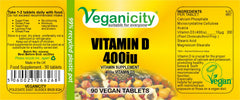 Veganicity Vitamin D 400iu