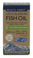 Wiley's Finest Wild Alaskan Fish Oil Easy Swallow Minis 60's