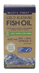 Wiley's Finest Wild Alaskan Fish Oil Easy Swallow Minis 180's