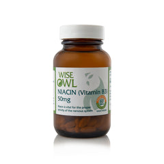 Wise Owl Niacin (Vitamin B3) 50mg 60's