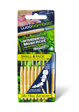 Woobamboo Interdental Brush Picks with Natural Bamboo Small 8 Pack