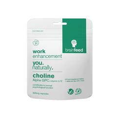 brainfeed Work Enhancement Choline Alpha GPC 60s