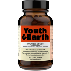 Youth & Earth Tocotrienols Tocopherol Free 60's