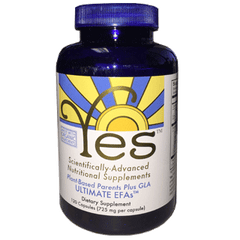 YES Supplements Ultimate Organic EFAs (Peskin PEO's) - 120 Capsules