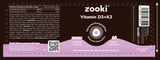 Zooki Vitamin D3+K2 (Liposomal Encapsulation) 60's