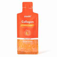 Zooki Collagen Zooki 11,000mg Super Strength Mango Peach 1 x 18.5ml Sachet SINGLE