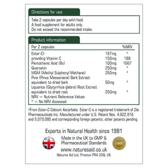 Natures Aid Quercetin Formula with Vitamin B5 and Pine Bark Extract 90's
