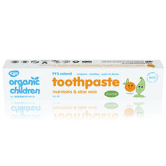 Green People Organic Children Toothpaste Mandarin and Aloe Vera with Fluoride 50ml